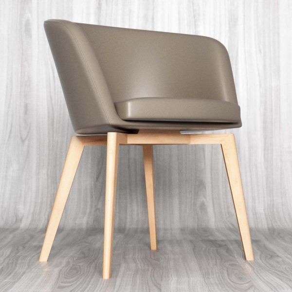 Render 3D de silla para catalogo de mobilairio