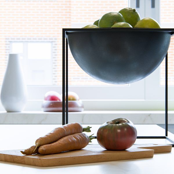 Render 3D de frutero para catalogo en segovia