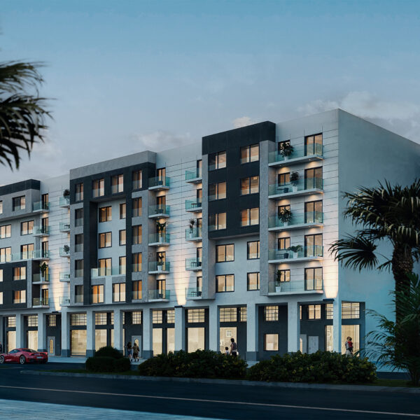 Tetuan Render 3D Marruecos de la fachada de un edificio Residencial construido por Moussa Real Estate