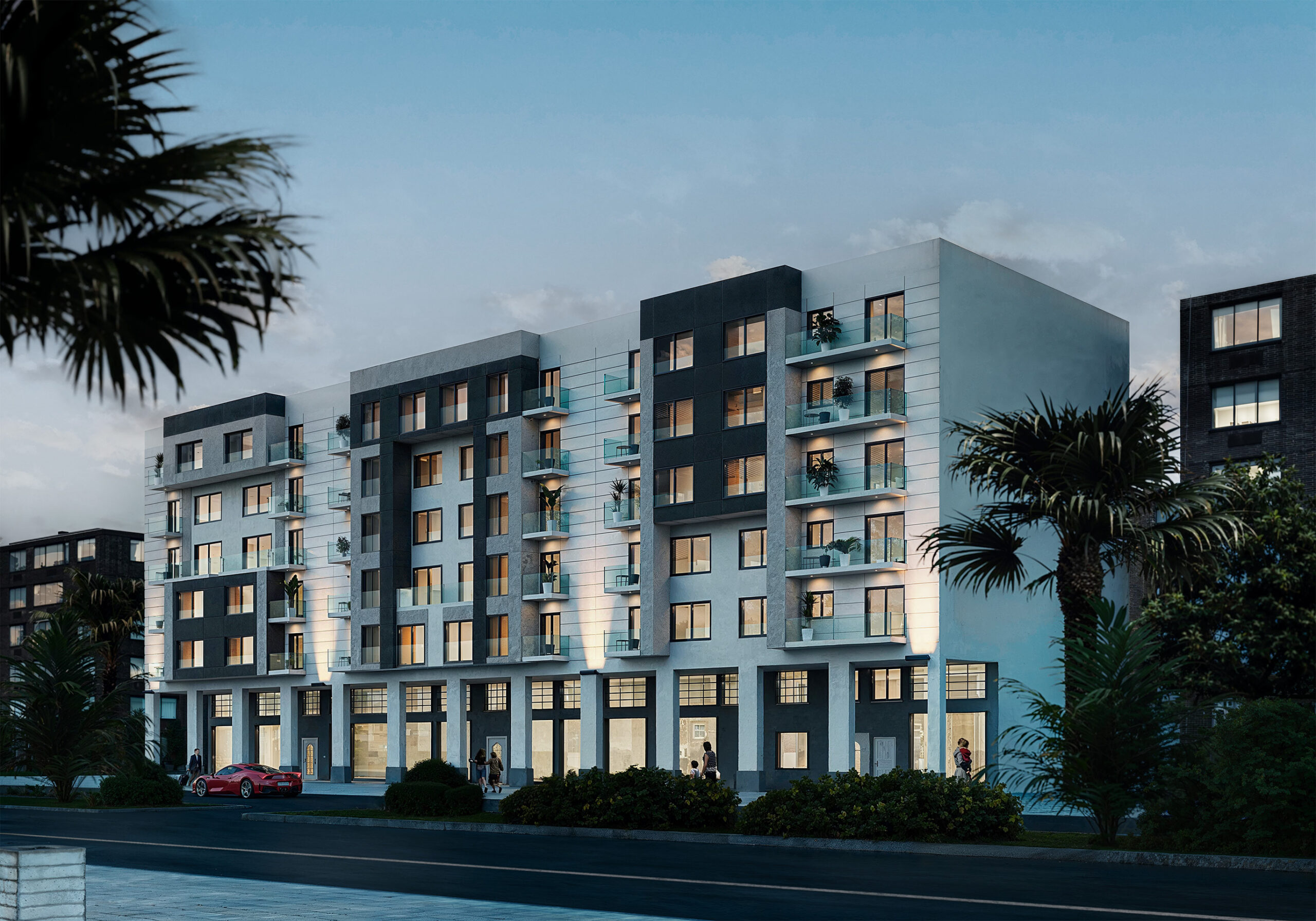 Tetuan Render 3D Marruecos de la fachada de un edificio Residencial construido por Moussa Real Estate