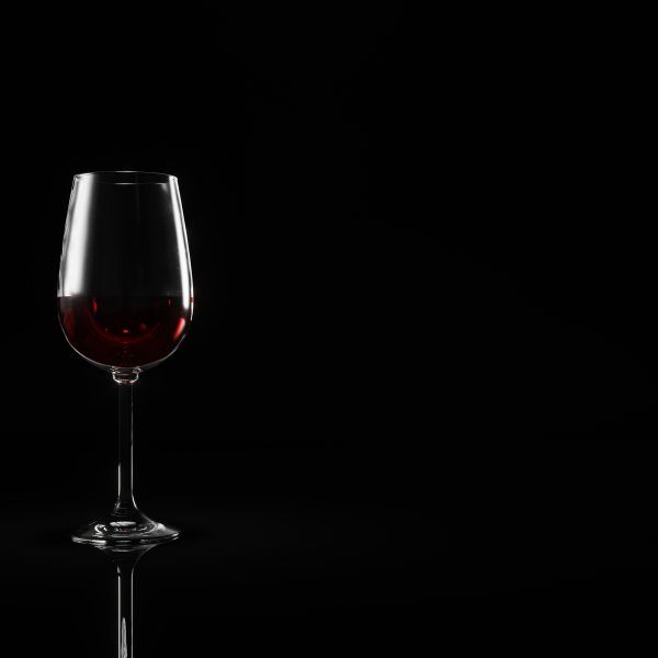 Render 3D de una copa de viso para catalogo de productos en Segovia